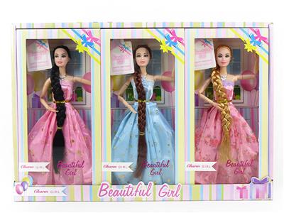 11.5 SOLID BODY 9-JOINT WEDDING DRESS BARBIE 3 MIXED 3PCS - OBL874451