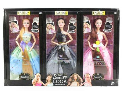 11.5 SOLID BODY 9-JOINT WEDDING DRESS BARBIE 3 MIXED 3PCS - OBL874456