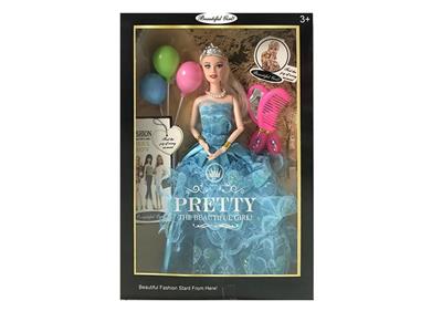 11.5 SOLID BODY 12 JOINT WEDDING DRESS BARBIE WITH COMB MAGIC WAND ACCESSORIES - OBL874460