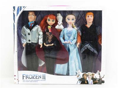11.5-INCH SOLID 12 JOINT SNOW PRINCESS AND EMPTY SNOW PRINCE 4 WITH SNOW TREASURE - OBL874470