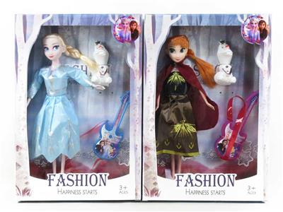 11.5 INCH LIVE REAL SNOW PRINCESS WITH GUITAR SNOW TREASURE - OBL874481