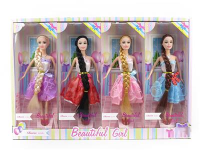 11.5-INCH REAL BODY 9-JOINT WEDDING DRESS BARBIE 4 MIXED 4PCS - OBL874492