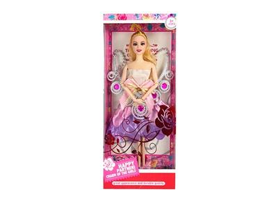 11.5-INCH REAL BODY 9-JOINT FASHION BARBIE WITH LARGE NECKLACE ACCESSORIES - OBL874506
