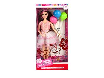 11.5 REAL BODY 12 JOINT FASHION BARBIE WITH BALLOON ACCESSORIES - OBL874512