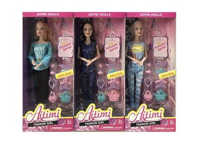 11.5-INCH REAL BODY 9-JOINT FASHION BARBIE WITH BLISTER ACCESSORIES - OBL874514