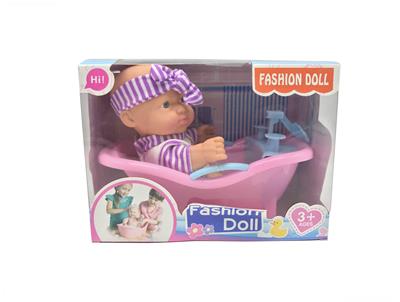 8-INCH CUTE FACIAL EXPRESSION BABY BATHROBE WITH BATH - OBL874541