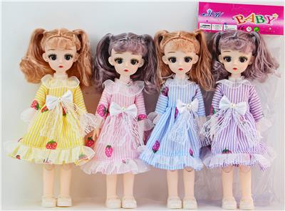 14 INCH SOLID BODY 13 BALL JOINT 3D REAL EYE DOLL LORI - OBL874566