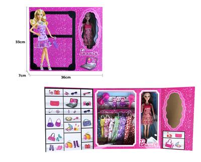 11 INCH 3D EYE FASHION DRESS BAR 鑺?DOLL - OBL874836