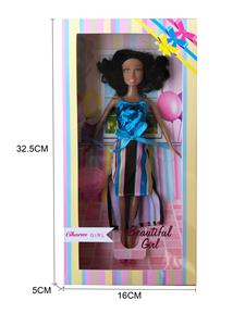 11 INCH STYLISH BLACK-SKINNED CASUAL 鑺?DOLL - OBL874844