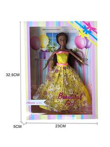 11 INCH FASHION BLACK SKIN WEDDING DRESS BABE DOLL - OBL874852