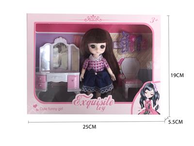 6 13 JOINT 3D EYE DRESSING DOLL - OBL874880