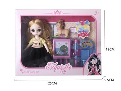6 INCH 13 JOINT 3D EYE CASUAL DOLL - OBL874886