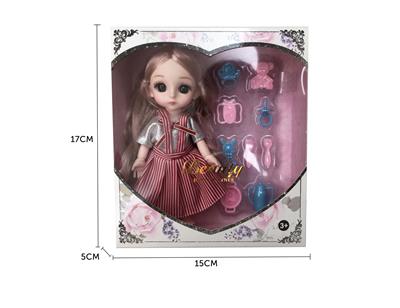 6 INCH 13 JOINT 3D EYE CASUAL DOLL - OBL874893