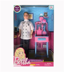 11 INCH FASHION MALE CHEF 鑺?DOLL - OBL874930