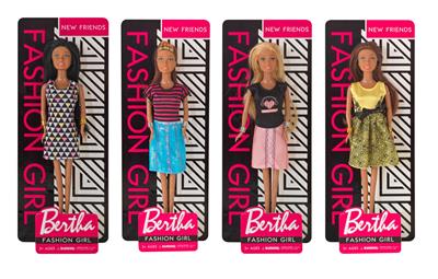 11 INCH STYLISH BLACK-SKINNED CASUAL 鑺?DOLL - OBL874983