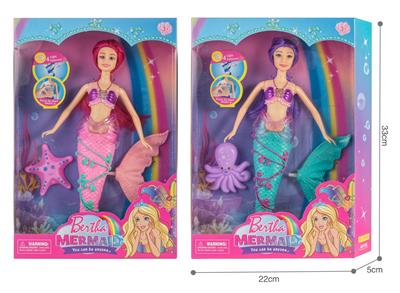 11 INCH LIGHT MUSIC MERMAID BARBIE DOLL - OBL874989