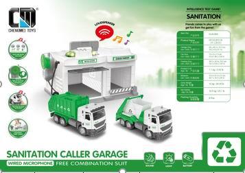 CALL LOCOMOTIVE DEPOT 1:32 ALLOY CAR WITH OPEN DOOR - ENVIRONMENTAL PROTECTION SERIES - OBL875454