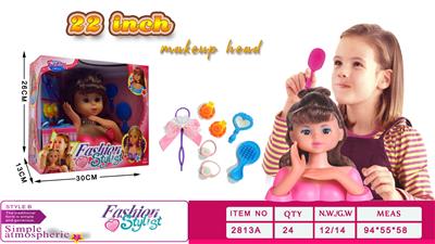 22 inch Meitong half body makeup head - OBL876220