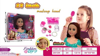 22 inch half-body makeup head - OBL876223