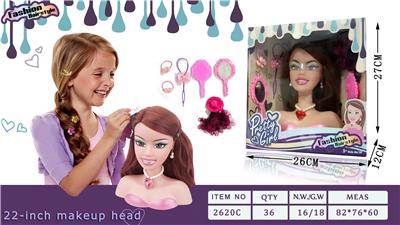 28 INCH PRINCESS MAKEUP HEAD - OBL876240