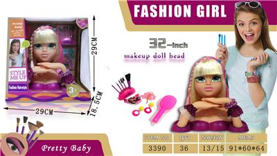 32 INCH MOUSSE GIRL MAKEUP HEAD - OBL876269