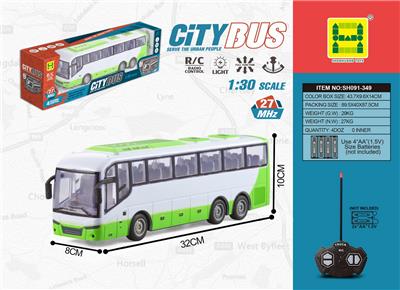 1：30四通灯光仿真巴士遥控车 - OBL876353