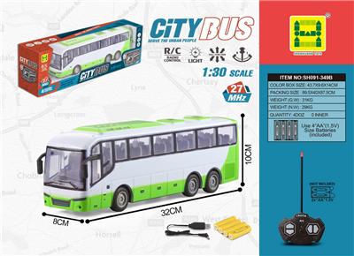 1：30四通灯光仿真巴士遥控车 - OBL876354