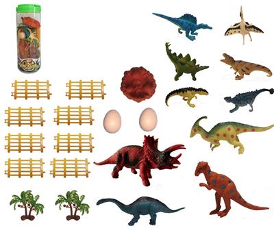 3-6 INCH DINOSAUR 23PCS - OBL876369