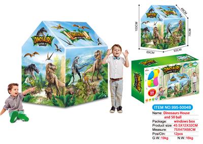Dinosaur world children’s tent with 50 ocean balls - OBL876474
