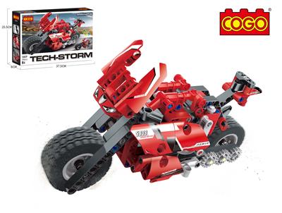 PUZZLE BUILDING BLOCKS / SMALL PARTICLES TECHNOLOGY PARTS SERIES \/ MOTORCYCLE 298 PCS - OBL876696