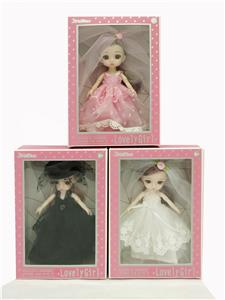 13 JOINT 6 INCH MINI WEDDING DRESS EXQUISITE DOLL - OBL876725