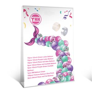 FISH TAIL BALLOON BOX ROSE RED - OBL876832
