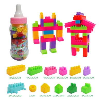 MEDIUM PARTICLE BUILDING BLOCK LARGE MILK BOTTLE 235PCS - OBL877029