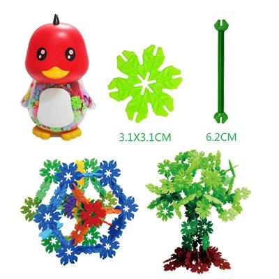 3.1CM LEAF SNOWFLAKE BRICK DUCKLING CAN 150PCS - OBL877042
