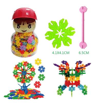 4.1CM LEAF SNOWFLAKE BRICK BOYS AND GIRLS CAN 500PCS - OBL877069