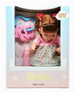 10 INCH MUTTERED DOLL, BELL BOTTLE - OBL877334