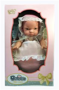 12 INCH FULL ENAMEL BABY TWO-PIECE PULLOVER DOLL AND PILLOW SLEEPING BAG - OBL877351
