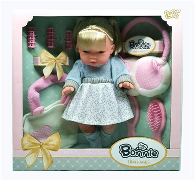 12 INCH FULL ENAMEL LONG HAIR GIRL DOLL - OBL877364