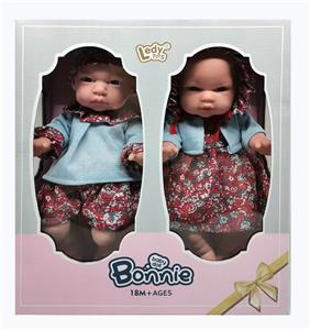 TWO SETS OF 12 INCH FULL ENAMEL FASHION PULLOVER DOLLS - OBL877367