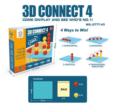 FOUR PIECE CHESS IN THREE DIMENSIONAL SPACE - OBL877406