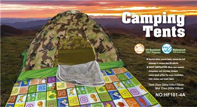 SELF SHRINKING FOLDING CAMOUFLAGE OUTDOOR TENT WATERPROOF AND PEARL COTTON MAT - OBL877557