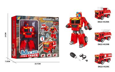 DIY ASSEMBLY DEFORMED FIRE ENGINE - OBL877663