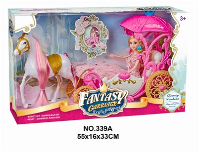 STATIC MEDIUM HORSE AND HIGH BODY AND 29CM BODY DOLL - OBL877799