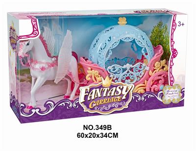 MANUAL PEGASUS AND ROUND PUMPKIN CART - OBL877808