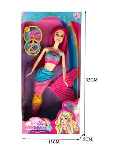 11 INCH LIGHT MERMAID BARBIE DOLL / REAL BODY \/ BATTERY PACK - OBL878684