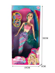 11 INCH LIGHT MERMAID BARBIE DOLL / REAL BODY \/ BATTERY PACK - OBL878686