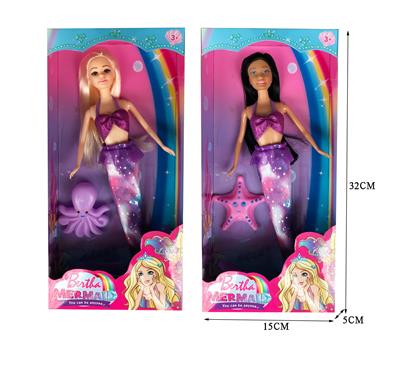 11 INCH FASHION MERMAID BARBIE DOLL / REAL BODY \/ 2 MIXED - OBL878690