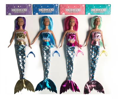 11 INCH FASHION BLACK SKIN MERMAID BARBIE DOLL / 4 MIXED CLOTHES \/ REAL BODY - OBL878694