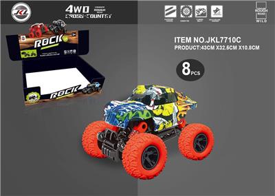 Graffiti climbing car - OBL879374