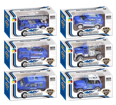 SINGLE BOX POLICE ALLOY CAR - OBL879584